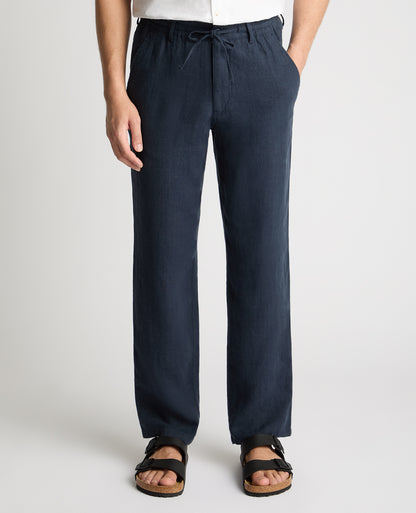 Man wearing a blue chino