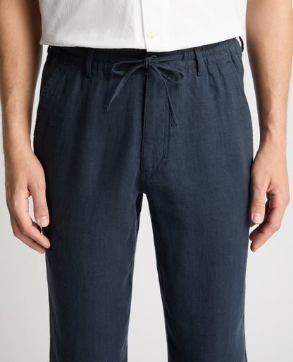 Man wearing a blue chino