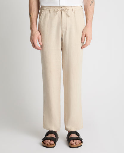 Straight Leg Linen Trousers