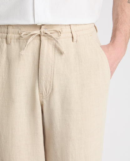 Straight Leg Linen Trousers
