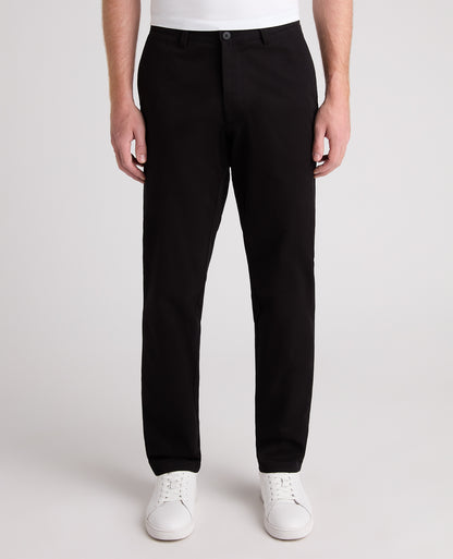 Black Slim Fit Cotton Stretch Chino