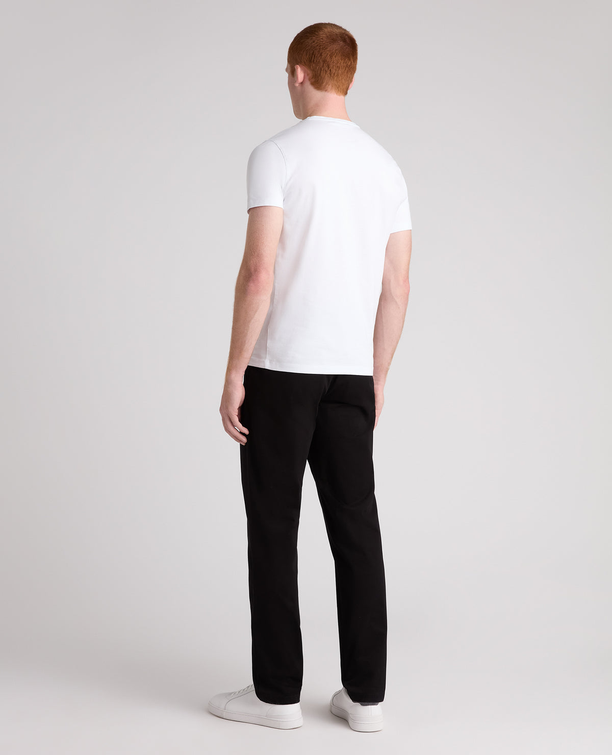 Black Slim Fit Cotton Stretch Chino