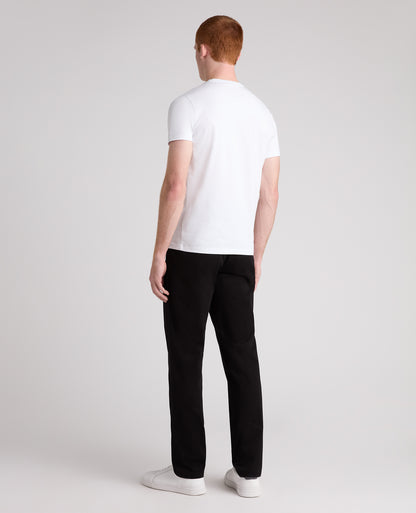 Black Slim Fit Cotton Stretch Chino