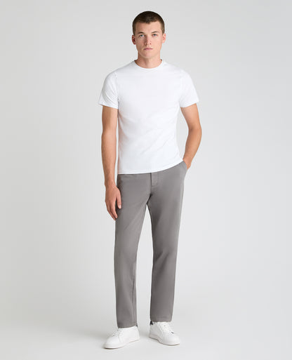 Grey Slim Fit Cotton Stretch Chino