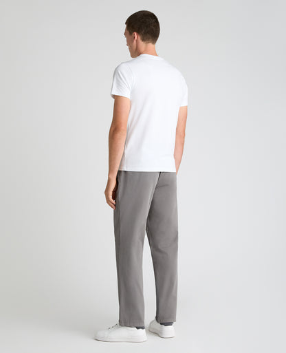 Grey Slim Fit Cotton Stretch Chino