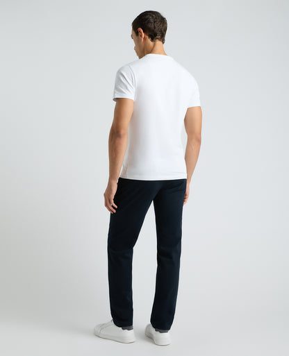 Navy Slim Fit Cotton Stretch Chino