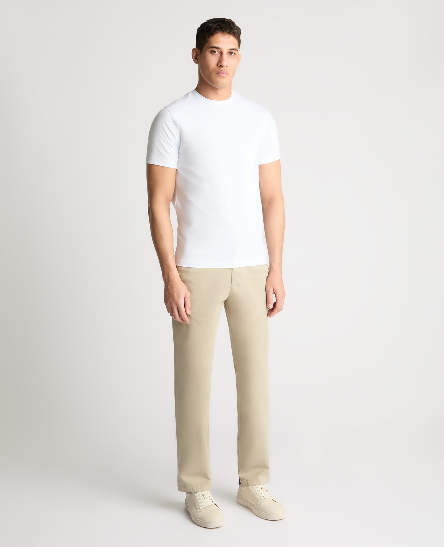 Stone Straight Leg Cotton Stretch Chino