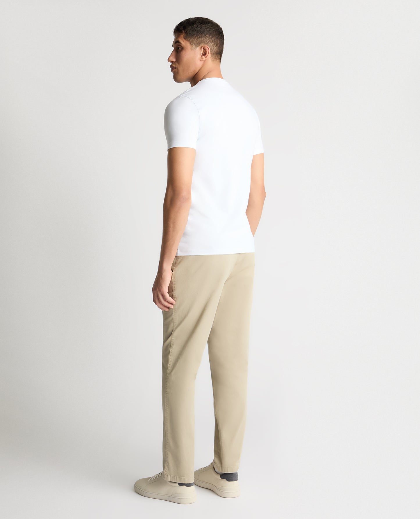 Stone Straight Leg Cotton Stretch Chino