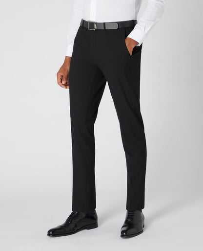 Man wearing a black Slim Leg Formal Trousers