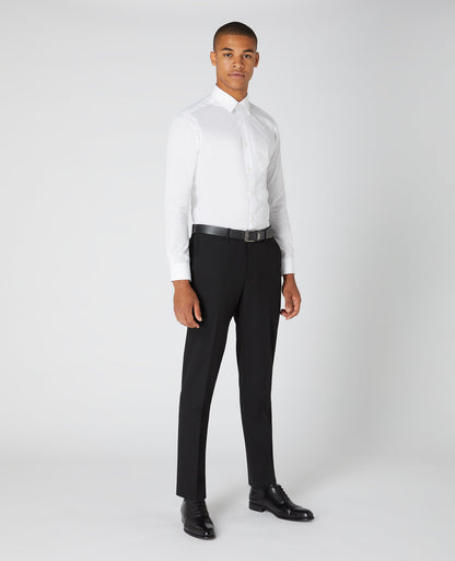 Man wearing a black Slim Leg Formal Trousers