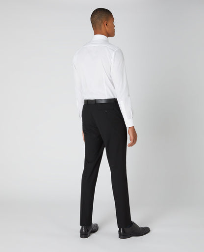 Man wearing a black Slim Leg Formal Trousers