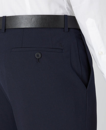 Man wearing a navy Slim Leg Formal Trousers