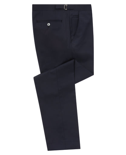 Man wearing a navy Slim Fit Wool-Rich Mix and Match Dinner Suit Trousers