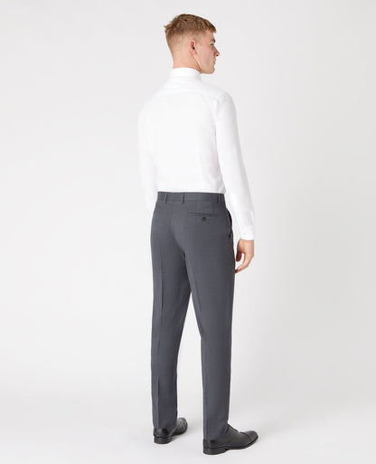 Man wearing a grey Slim Fit Wool-Blend Stretch Mix and Match Trousers