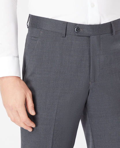 Man wearing a grey Slim Fit Wool-Blend Stretch Mix and Match Trousers