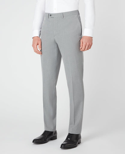 Man wearing a grey Slim Leg Stretch Formal Trousers