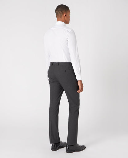 Man wearing a grey Slim Leg Formal Trousers