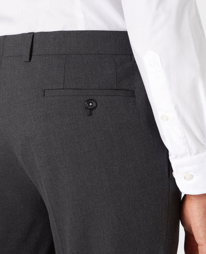 Man wearing a grey Slim Leg Formal Trousers