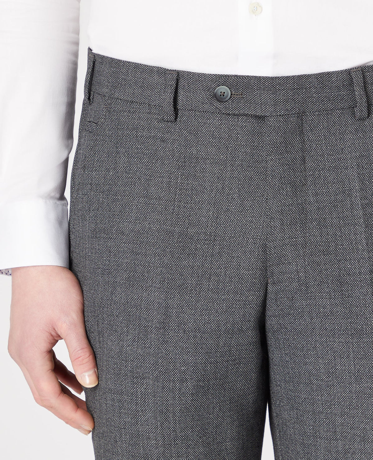 Man wearing a grey Mix and match suit trouser