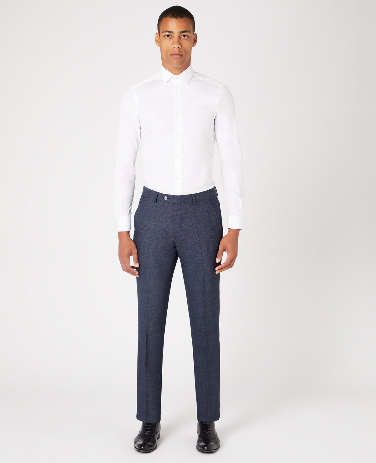 Man wearing a blue Mix and Match Suit Trouser