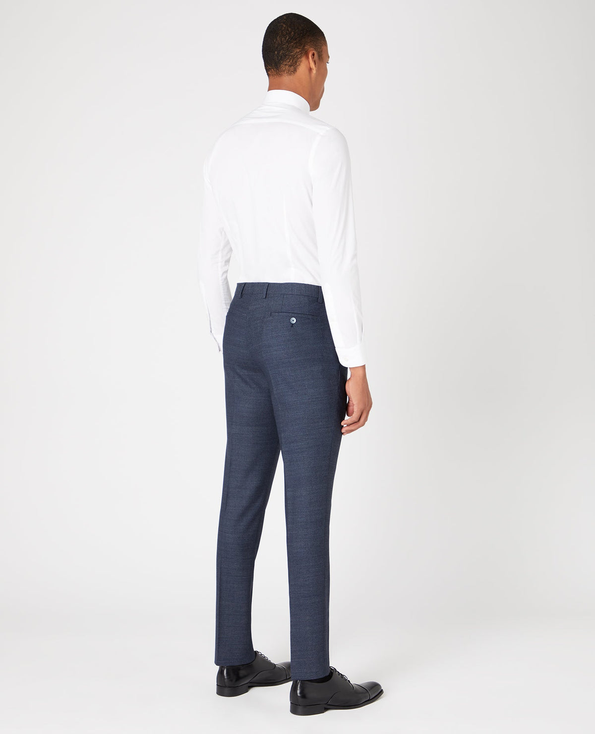 Man wearing a blue Mix and Match Suit Trouser