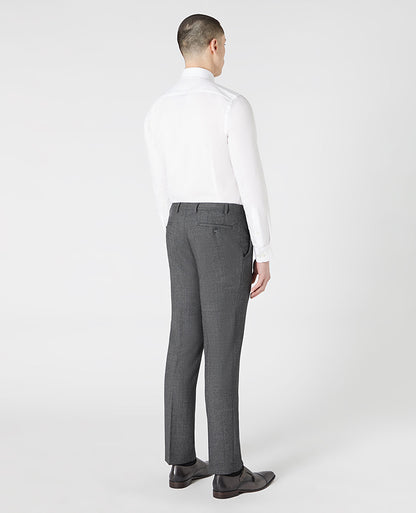 Man wearing a grey Tapered Leg Suit Trouser