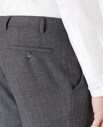 Man wearing a grey Tapered Leg Suit Trouser