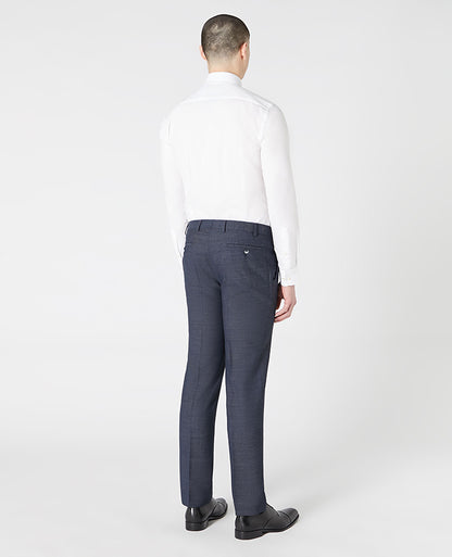 Man wearing a blue Tapered Leg Suit Trouser