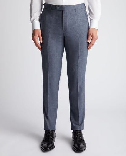Man wearing a blue X-Slim Fit Wool Blend Mix And Match Suit Trouser