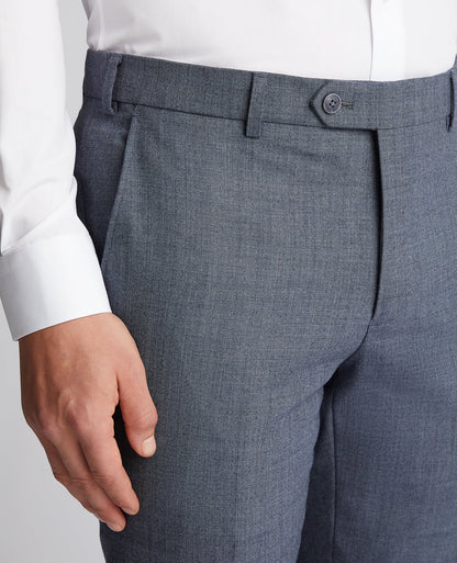 Man wearing a blue X-Slim Fit Wool Blend Mix And Match Suit Trouser