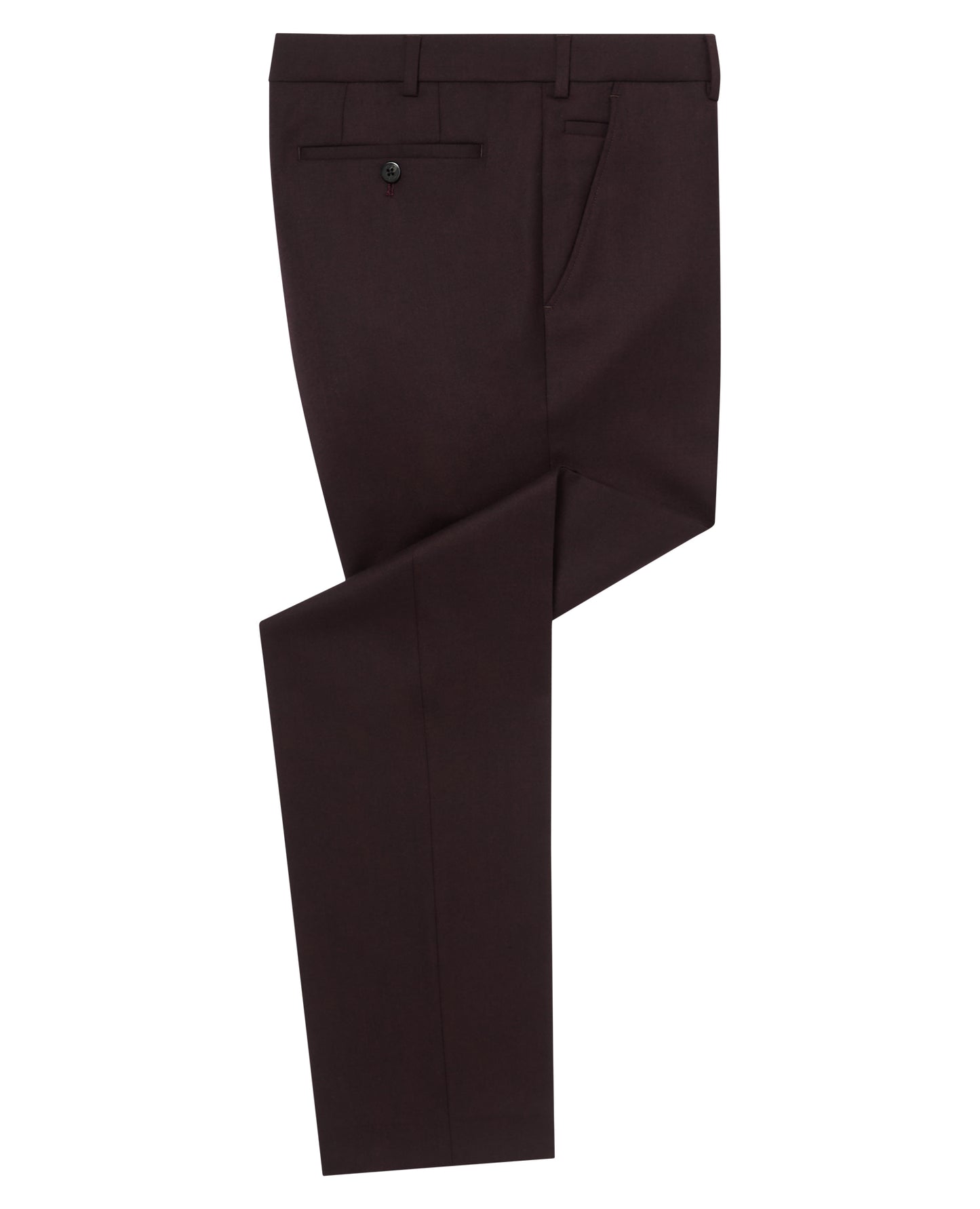 Man wearing a red Slim Fit Wool-Blend Formal Trousers