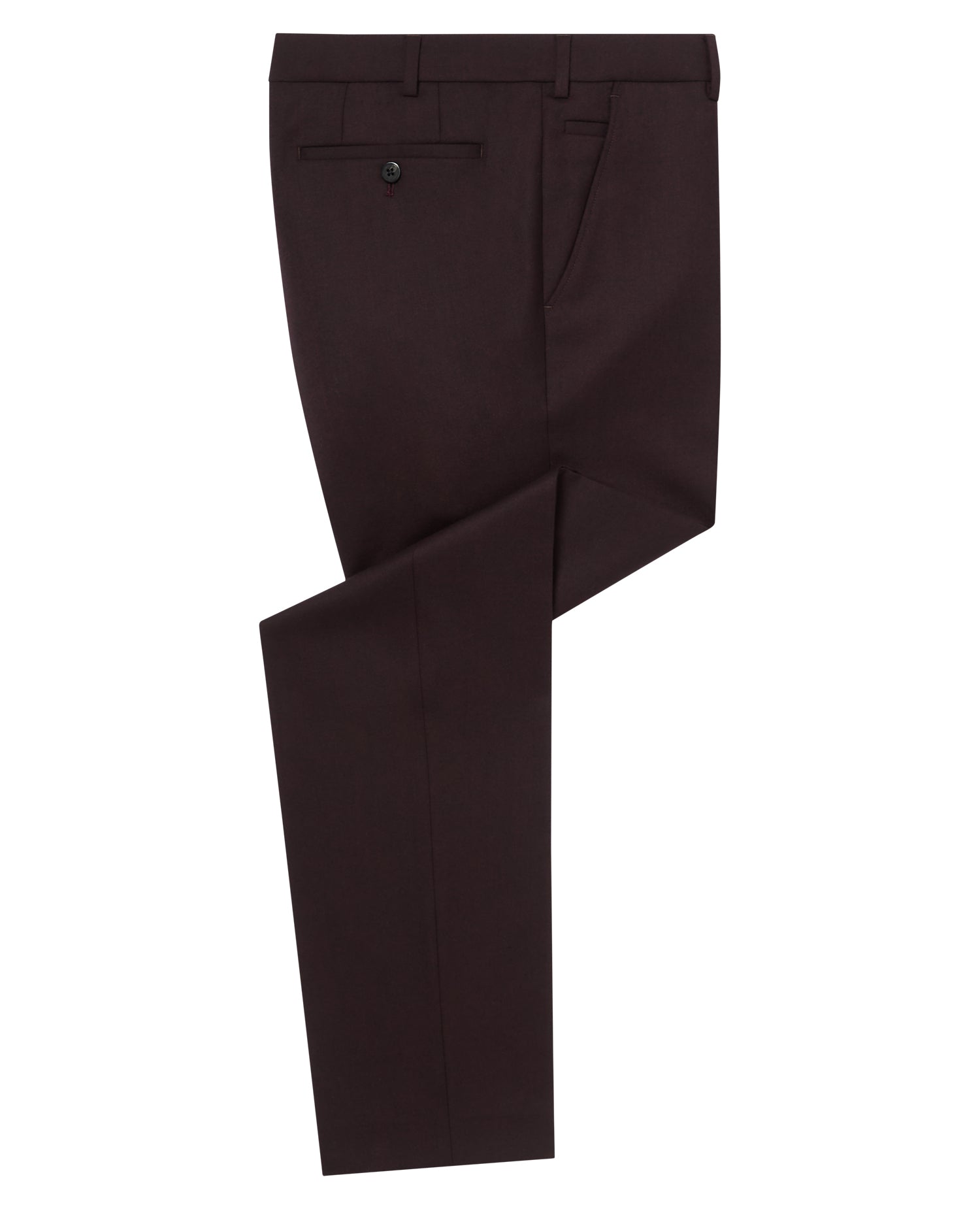Man wearing a red Slim Fit Wool-Blend Formal Trousers