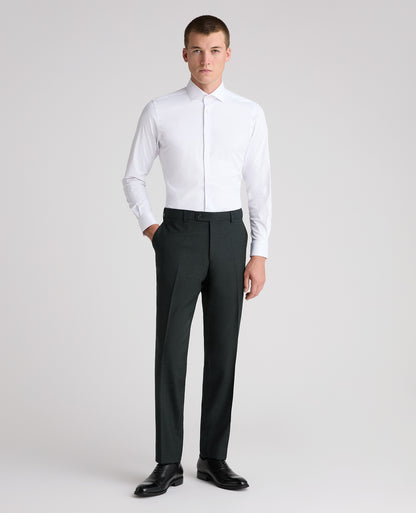 Dark Green Tapered Fit Wool Rich Suit