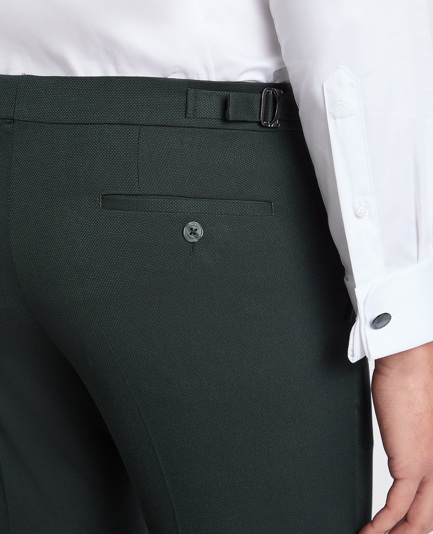 Man wearing a green trouser
