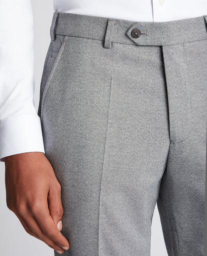 Man wearing a grey Slim Leg Stretch Formal Trousers