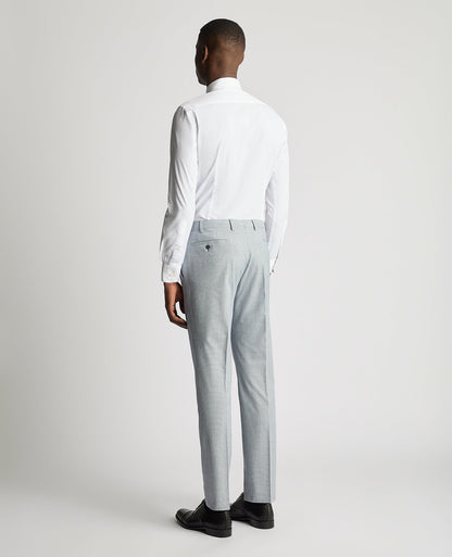 Man wearing a blue Slim Leg Stretch Formal Trousers