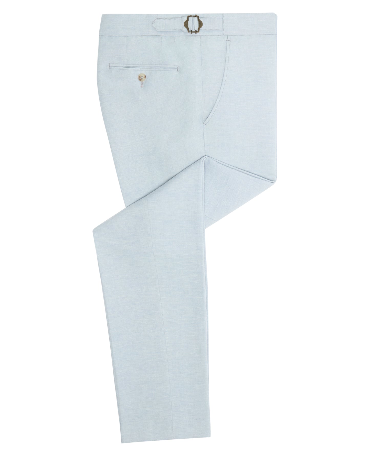 Slim Fit Linen Blend Suit Trousers