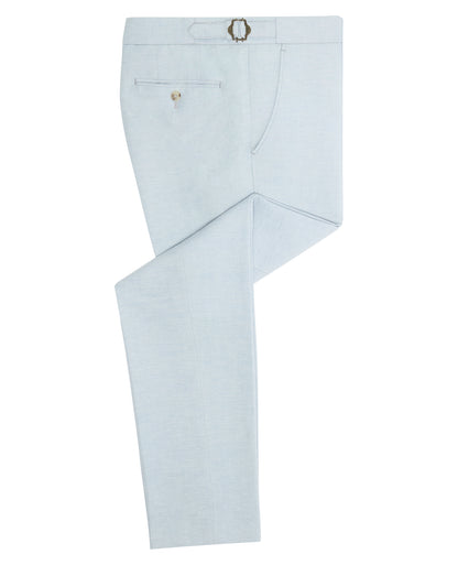 Slim Fit Linen Blend Suit Trousers