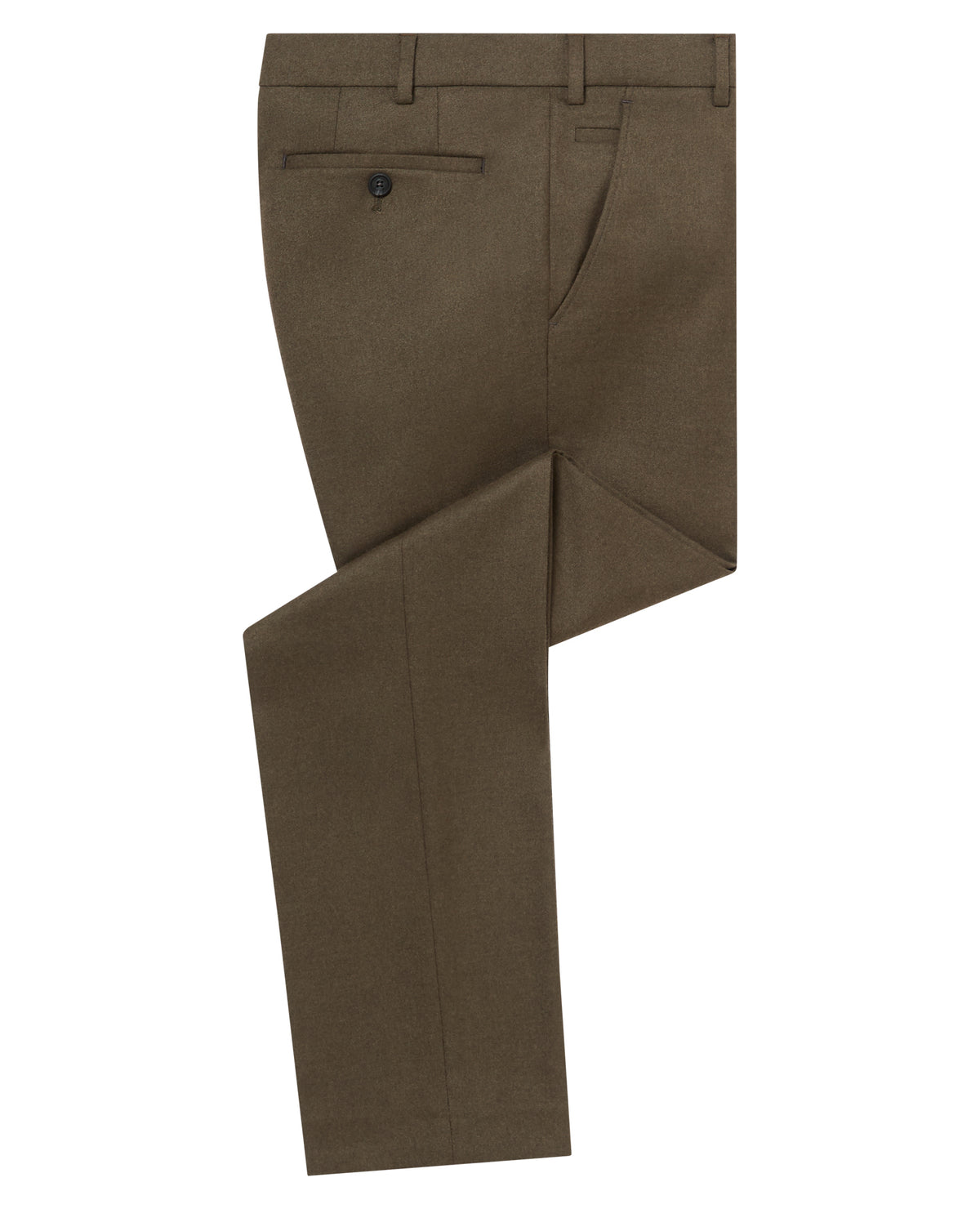 Man wearing a green Slim Leg Stretch Formal Trousers
