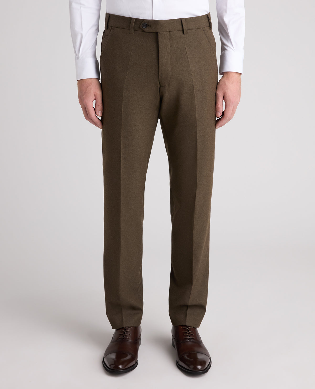 Tapered Fit Stretch Formal Trousers