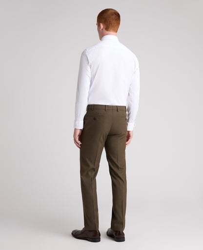 Khaki Tapered Fit Stretch Suit