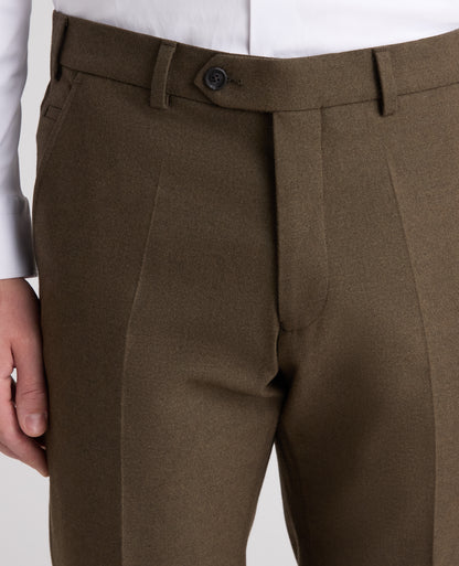 Tapered Fit Stretch Formal Trousers