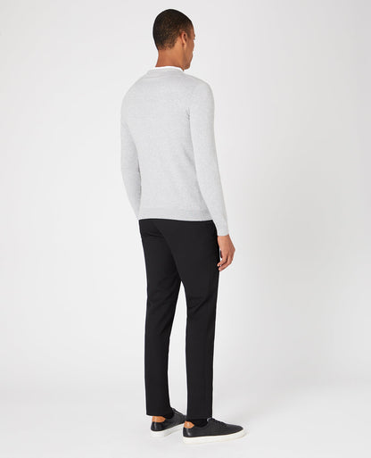 Man wearing a black Slim Leg Stretch Trouser