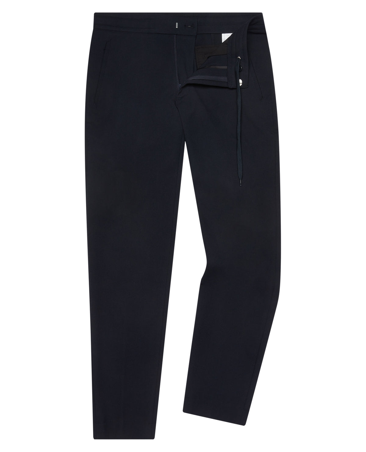 Man wearing a navy Slim Leg Stretch Trouser