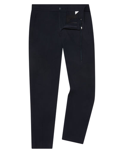 Man wearing a navy Slim Leg Stretch Trouser