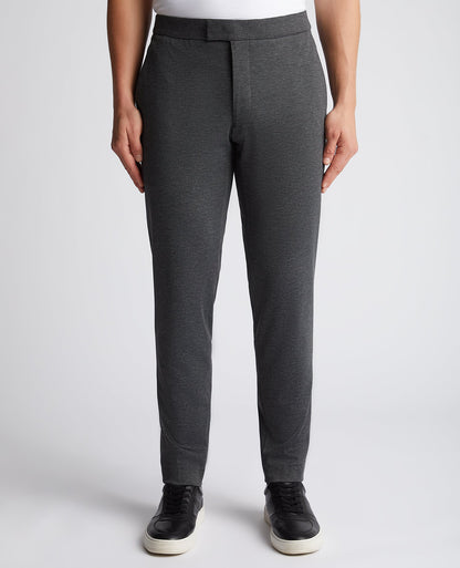 Man wearing a grey Slim Leg Stretch Formal Trousers