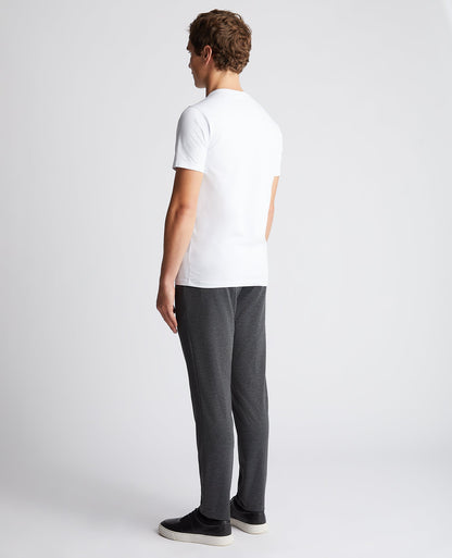 Man wearing a grey Slim Leg Stretch Formal Trousers