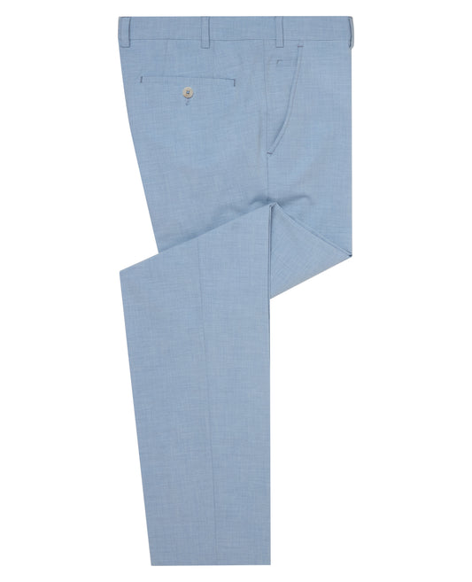 Man wearing a blue Slim Leg Formal Trousers