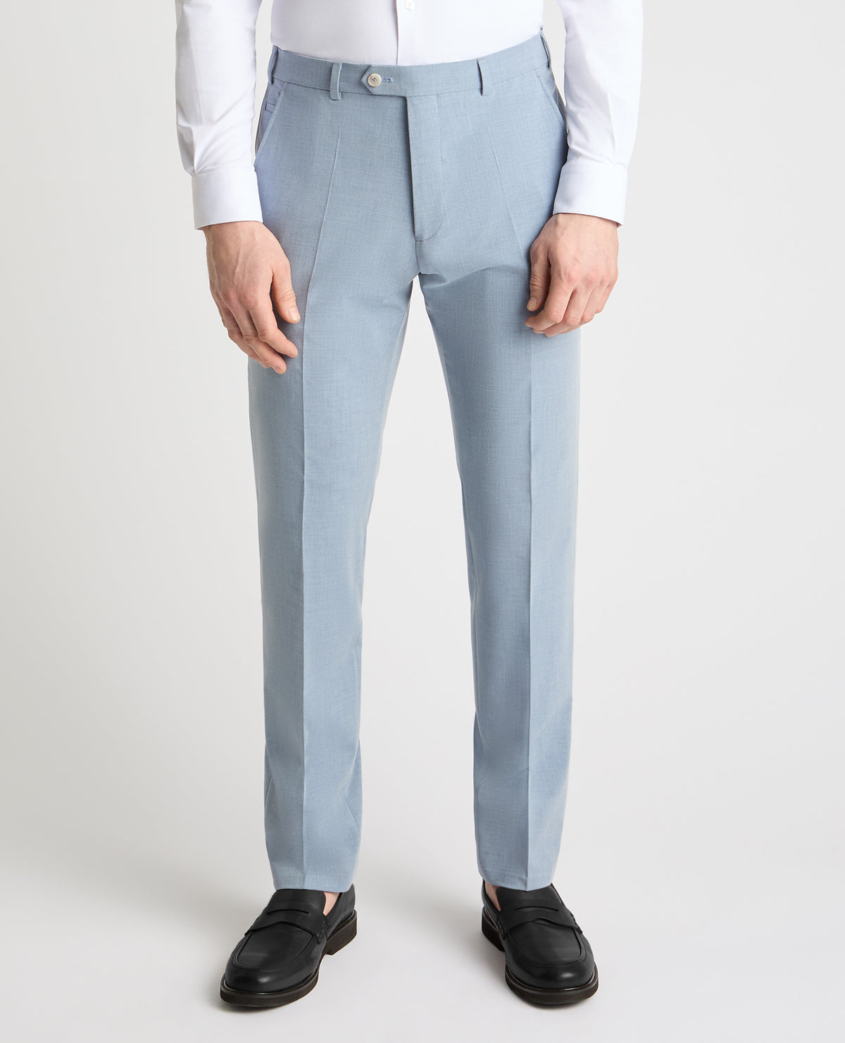 Man wearing a blue trouser