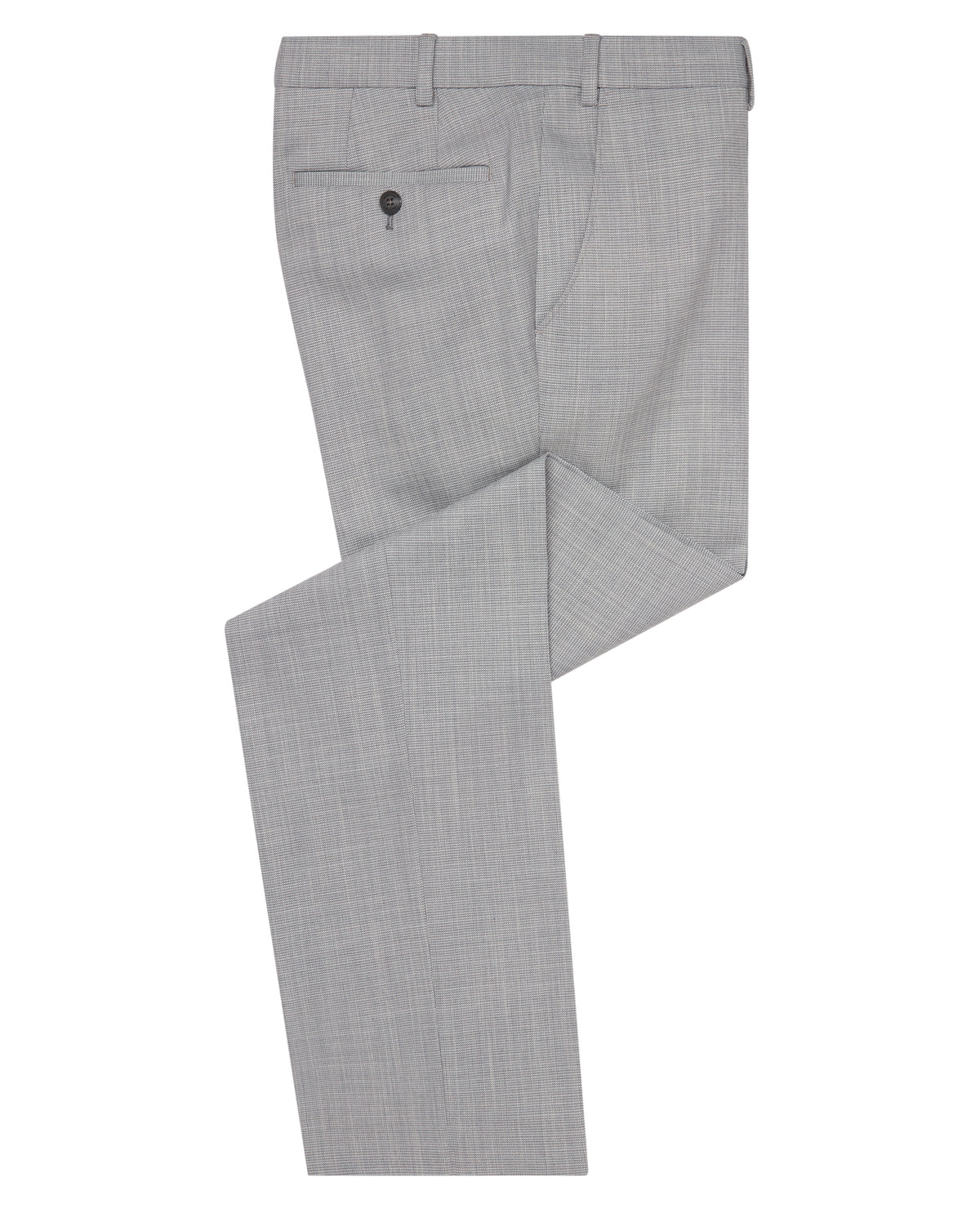 Man wearing a blue Tapered Fit Stretch Formal Trousers